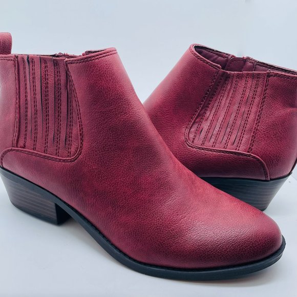 Kim Rogers Shoes - Kim Rogers Praya Red Ankle Boots Size 9M